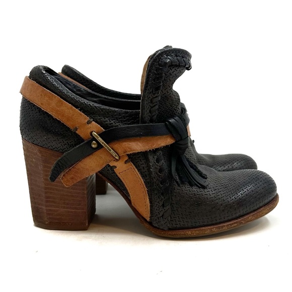 A.S. 98 | Strappy Leather Heeled Low Booties Size‎ 37 - Picture 2 of 14